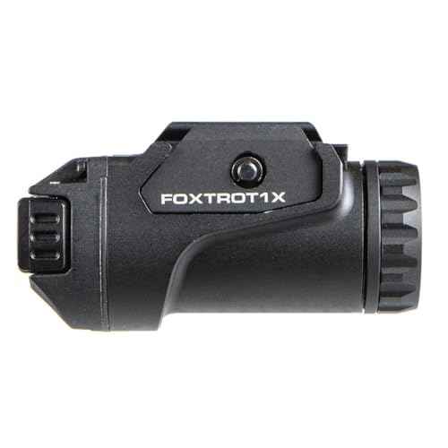 Sig Sauer Foxtrot1X 450 Lumens Compact Durable Tactical Rail-Mounted Handgun Flashlight with Ambidextrous Push-Button Side Switches, Black