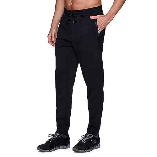 RBX Active Men's Athletic Fleece Lined Tapered Jogger Sweatpant with Pocket