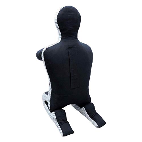 Unfilled MMA Grappling Dummy for Jiu Jitsu & Wrestling - Black, X-Large