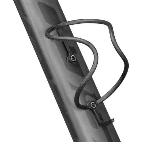 Topeak Feza Cage G12 Gravel ? Tubular Carbon Fiber Water Bottle Cage (Black) | Ultra-Light 12g Design, Standard Fit, Includes Aluminum Bolts & T20 Torx Wrench