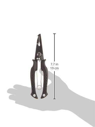 Fishing Split Ring Pliers Offshore Offset 185 x 50 x 16 mm Black