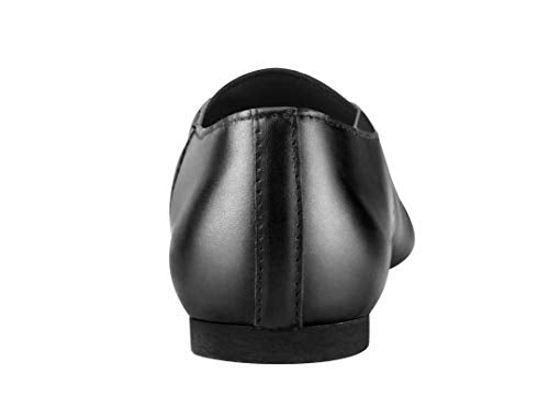 Toddler Leather Jazz Shoe Slip On with Elastic Top - 10.5 Little Kid Black