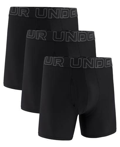 Under Armour Men's Tech Mesh Brief Underwear 6 Inch Inseam 3-Pack - Black Small
