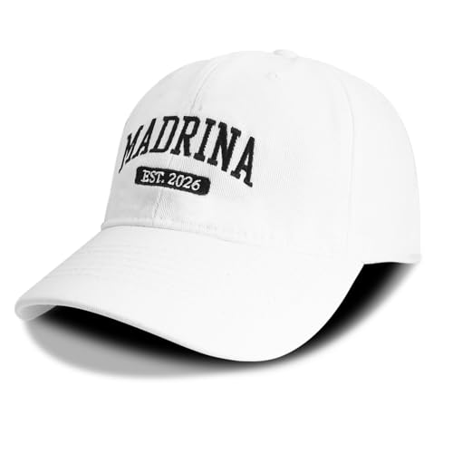 Godparents Proposal Gift Hat - White 2026 One Size Godmother & Godfather Cap