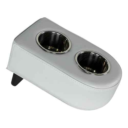 Lippert Sunset Collection Pontoon Cup Holders, Portable, Durable Marine Grade Construction, Holds Two Beverages, Durable Vinyl, Stainless Steel,13.5" L x 6.5" W x 5.5" H - 2024049110