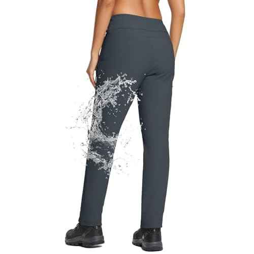 baleaf Women's Fleece Lined Pants Water Resistant Hiking Pants Winter Cold Weather Sweatpants Insulated Ski Snow Pants