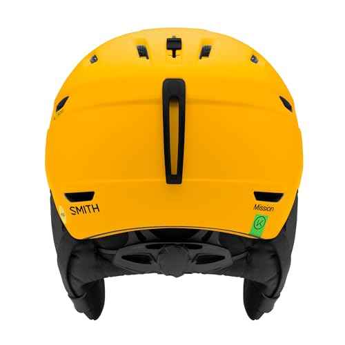 Smith Mission Helmet for Men ? Adult Snowsports Helmet with MIPS Technology + Zonal Koroyd Coverage ? Lightweight Protection for Skiing & Snowboarding? Matte Gold Bar, Small