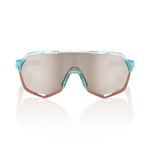 100% S2 Sport Performance Cycling Sunglasses (Polished Translucent Mint - HiPER Silver Mirror Lens)