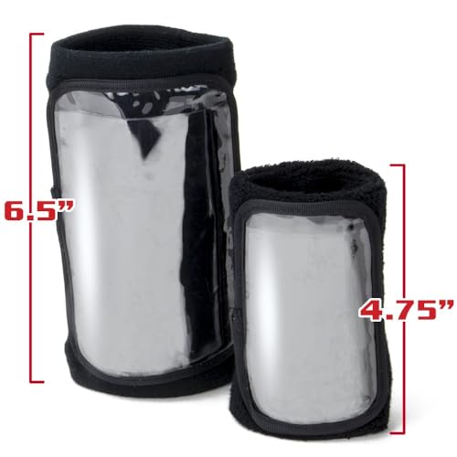 Football Quarterback Playbook Wristband with Triple Insert Holder - Large 6.5"