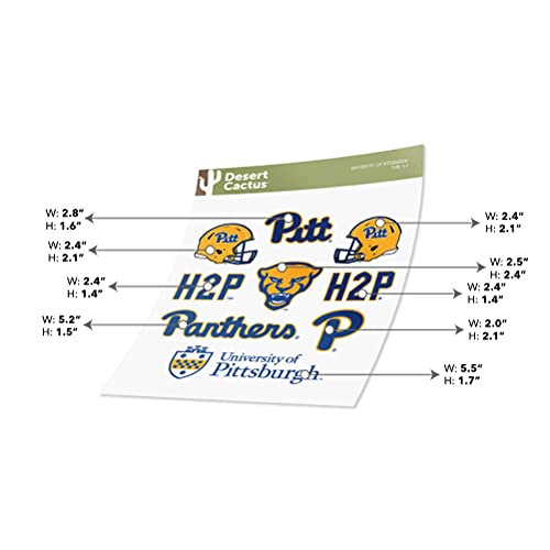 Pitt Panthers Vinyl Sticker Decal - College Campus Spirit for Laptops & Water Bottles