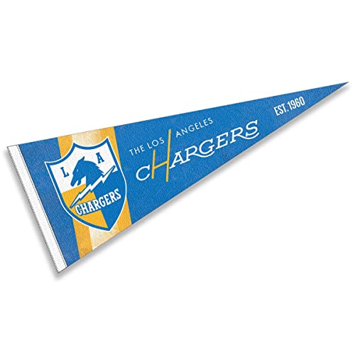 Los Angeles Chargers Throwback Vintage Retro Pennant Flag