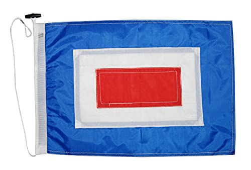 12 x 18 Inch Flag Clip Set - Blue, White & Red Marine-Grade Aluminum
