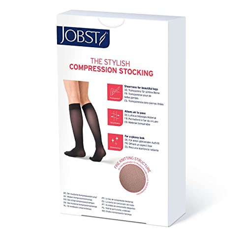JOBST UltraSheer Compression Stockings, 20-30 mmHg, Knee High, Closed Toe