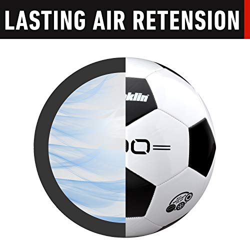 Franklin Sports Soccer Balls - Youth & Adult - Sizes 3, 4 & 5 - Single & Bulk Packs - Black & White