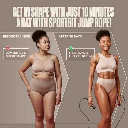 Adjustable Jump Rope for Fitness and Exercise ? Skipping Rope for Cardio, Boxing, and Weight Loss ? Speed Rope perfect for Men & Women