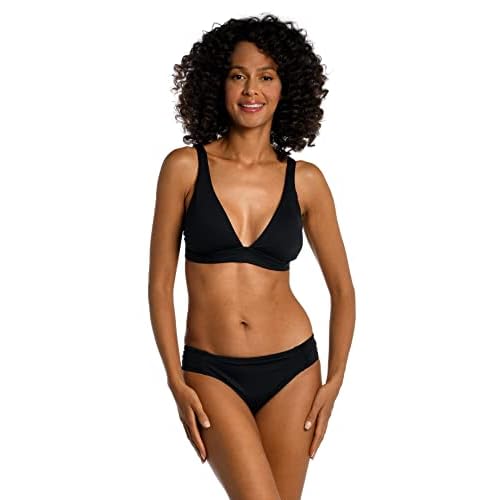 La Blanca Women's Standard Island Goddess Over The Shoulder Triangle Swimsuit Top