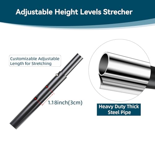 Full-Body Hamstring and Lower Back Stretching Device with Adjustable Length