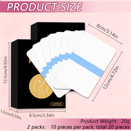 20PCS Waterproof Invisible Thigh Lift Tape for Loose Skin & Body Shaping