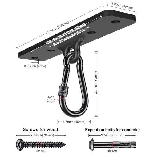 600lb Heavy Bag Hanger Ceiling Mount for Boxing MMA Training