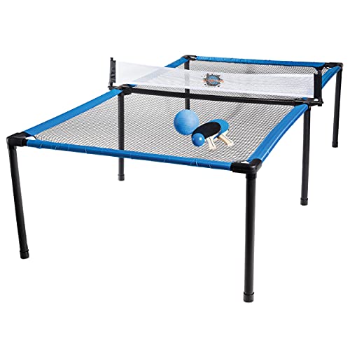 Franklin Sports Spyder Pong Tennis - Table Tennis, Volleyball + 4 Square - Includes Net, Table, Paddles + Ball