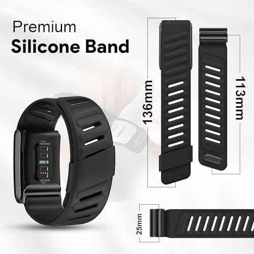 Silicone Sport Replacement Band Compatible with WHOOP 5.0, One, Peak, and Life Fitness Tracker ? Breathable, Durable & Comfortable | Not for Whoop Gen 4