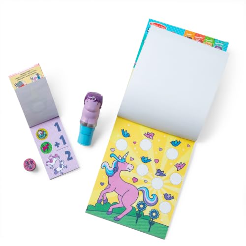 Melissa & Doug Sticker Wow! Purple Unicorn Bundle Stamper Toy - Glitter Unicorn