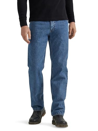 Wrangler Authentics Men's Classic 5-Pocket Cotton Jeans - 33W x 30L, Vintage Blue Grey