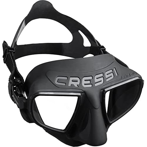 Cressi Frameless Freediving Mask with Reduced Internal Volume and Ergonomic Nose Shape - Atom: Made in Italy