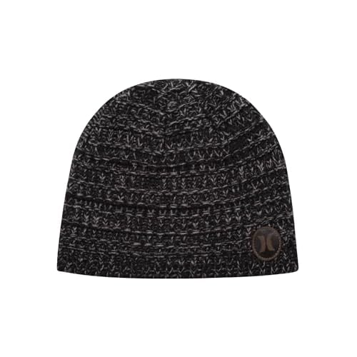 Hurley Men's Winter Hat - Loose Knit Marled Beanie