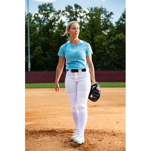 Mizuno Girl's Belted Stretch Softball Pant
