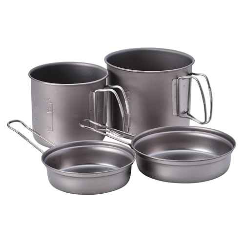 Snow Peak Trek Combo Cookware titanium grey