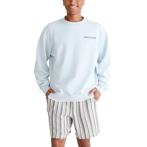 AEROPOSTALE Men's Popover Graphic Crew Neck Sweatshirt