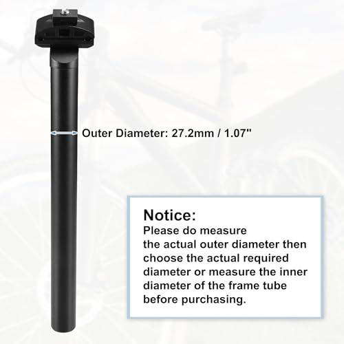 Aluminum Bike Seat Post 300x27.2mm Mountain & Road Bike Saddle Pole