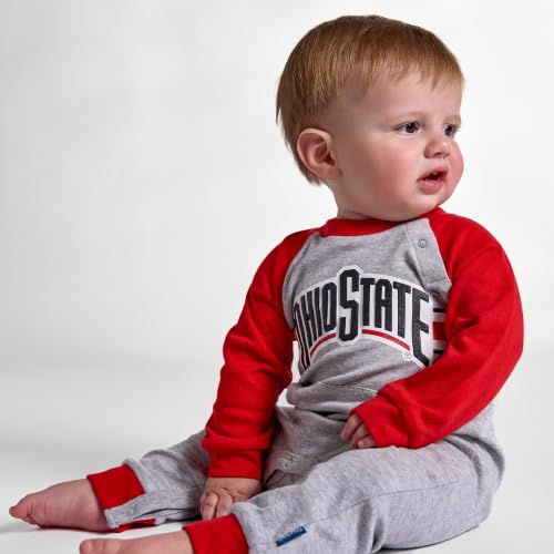 Ohio State Buckeyes Baby Romper - Official NCAA Licensed 3-6 Months Variation