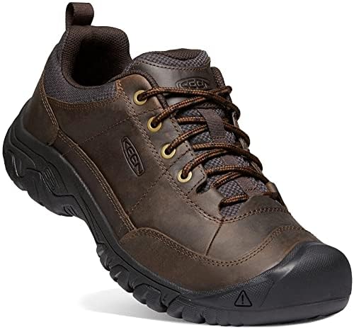 KEEN Men's Targhee 3 Oxford Casual Hiking Shoes, Dark Earth/Mulch, 12