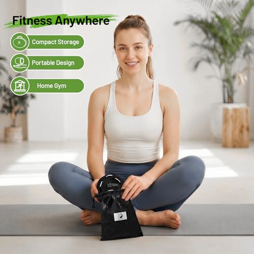 Slim Panda Door Anchor Strap 2-Piece Resistance Band Set for Over-the-Door Workouts