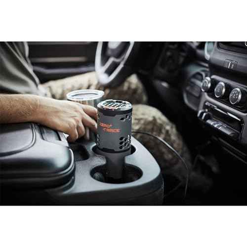 Wildgame Innovations ZeroTrace Portable Scent Eliminator | Compact Easy-to-Use Safe Ozone-Free Indoor Smell Absorber with Multiple Charging Options