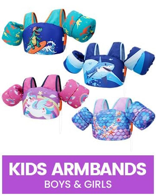 Toddler Swim Vest Puddle Jumper Toddler Life Jacket 30-50 Lbs, US Coast Guard Approved Life Vest Kids Arm Floaties for Toddlers Water Wing with Whistle