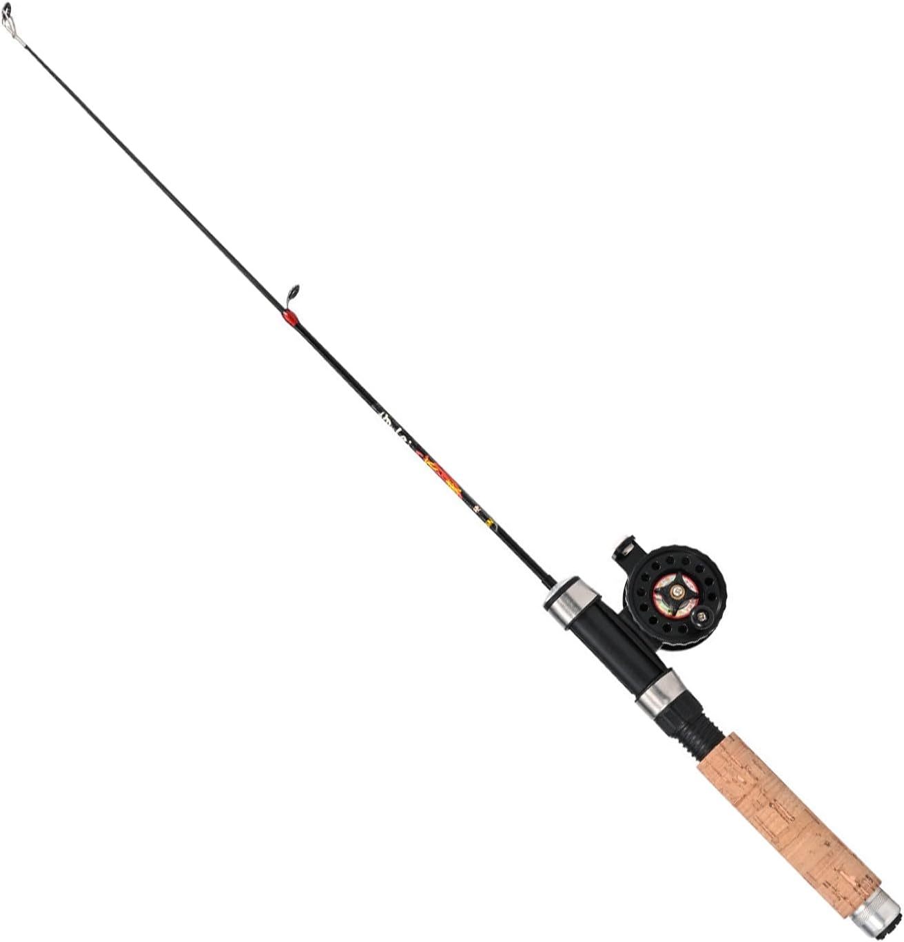 1 Set Fishing Rod with Fishing Reel Short Portable Winter Outdoor Ice