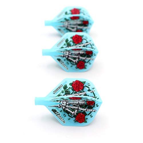 Dart Flights Standard Shape - Blue Jazzmatal, Compatible with AK7 Shafts