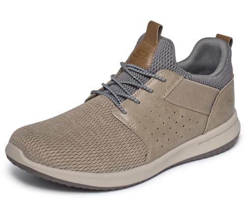 Men's Skechers Delson Camben Slip-On Sneakers - Taupe, Size 10