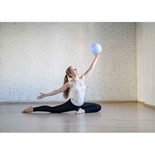 Small Exercise Ball for Between Knees, 6 inch Pilates Ball with Pump, Mini Yoga Core Ball Physical Therapy