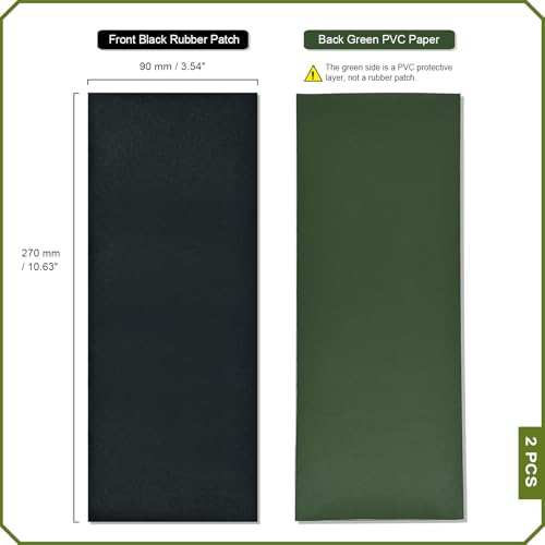 PAX 2 Pcs DIY Rubber Patch Sheets for Bicycle & Tubeless Tire Repair - P1402G