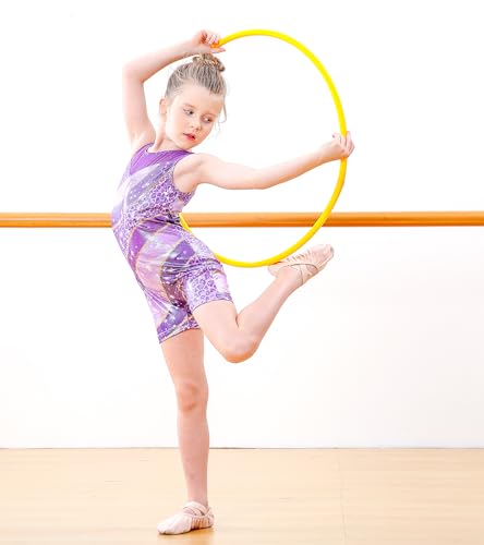 Girls Gymnastics Leotard with Sequin Mesh Splice - 2-3T / Leopard Pattern