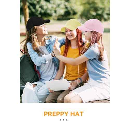 Zando Unisex Classic Baseball Caps Adjustable Sports Hats Outdoors Cotton Baseball Hat Cute Preppy Hat Golf Running Dad Hat