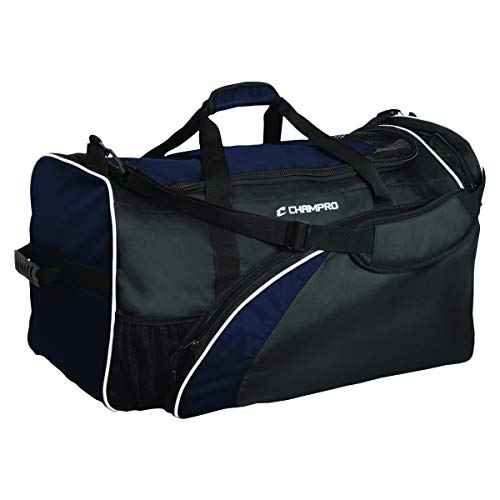 CHAMPRO Varsity Football Equipment Bag With Shoulder Carry Strap, Laundry and Helmet Bags