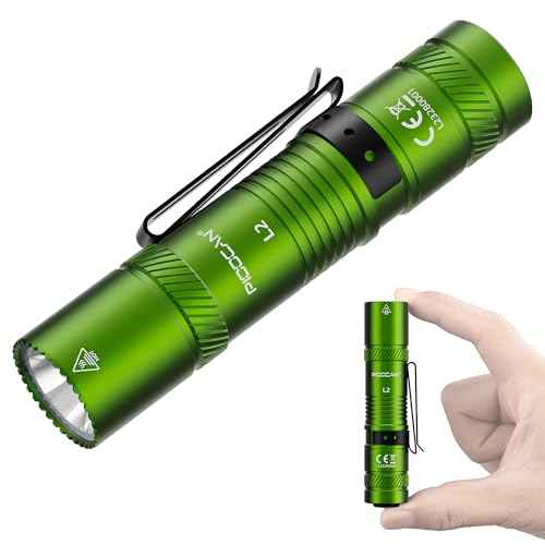 Rechargeable EDC Flashlight 1200 Lumens,AA Pocket Flashlight High Lumen with Clip, 4 Modes Super Bright Small Flashlight£¬IP6X Waterproof Handheld Flash Light for Home, Inspection,Emergency (Turquoise)