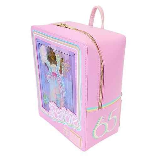 Loungefly Barbie 65th Anniv. Doll Box Triple Lenticular Mini Backpack | Barbie Accessories Standard