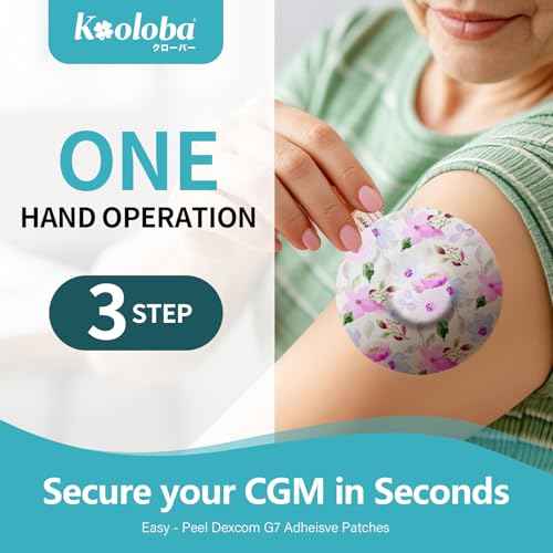 Over Patches for Dexcom G7 - Adhesive Patches for Dexcom G7 Waterproof with Easy-Peel Tab Pre-Cut,Stelo Flexible CGM Tape,Long-Lasting for 10-14 Day 20pcs,Bloomingday