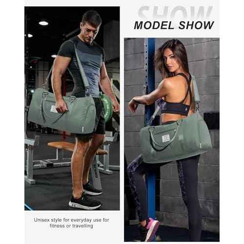 Gym Bag Womens,Travel Duffel Carry on Bag Sport Tote Bag Weekend Overnight Bag